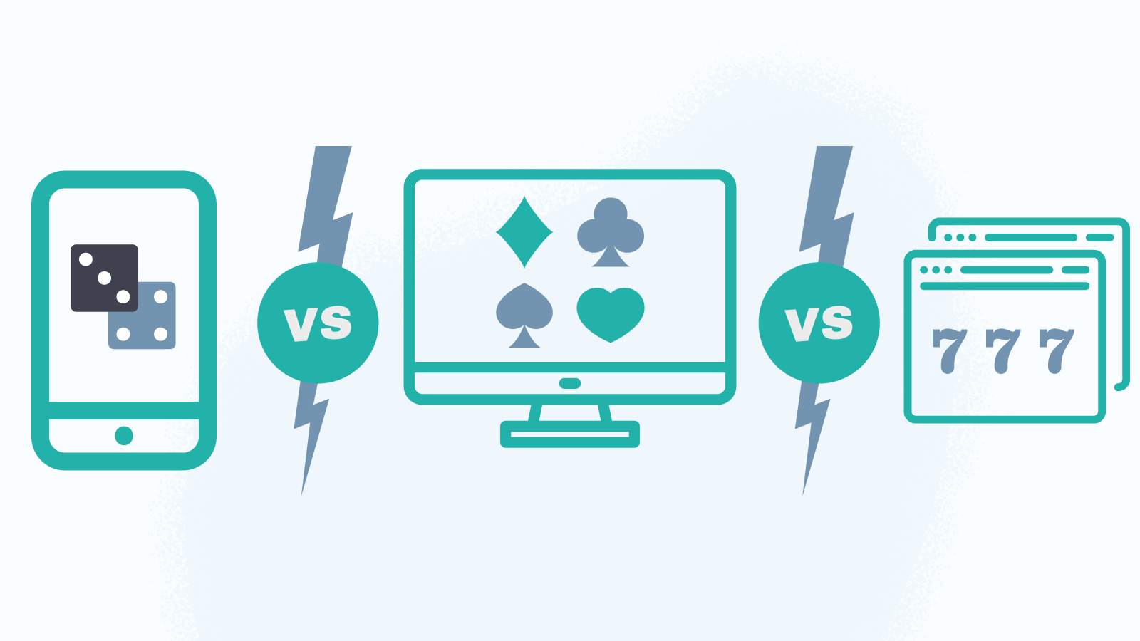 Casino apps vs desktop online casinos vs in-browser mobile sites