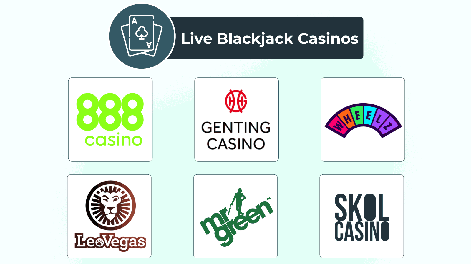 Top live dealer casinos for Blackjack Ireland