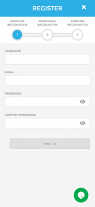 Wolfy Casino registration step 1 screenshot showing account details form – tested