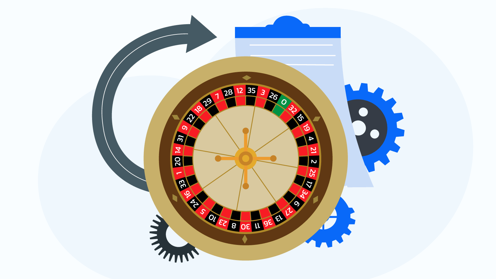 The origin of the Roulette wheel numbers