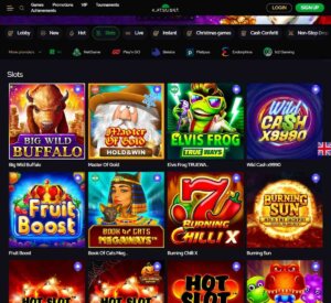 Katsubet Casino desktop slots preview screenshot displaying slot categories and featured games – tested