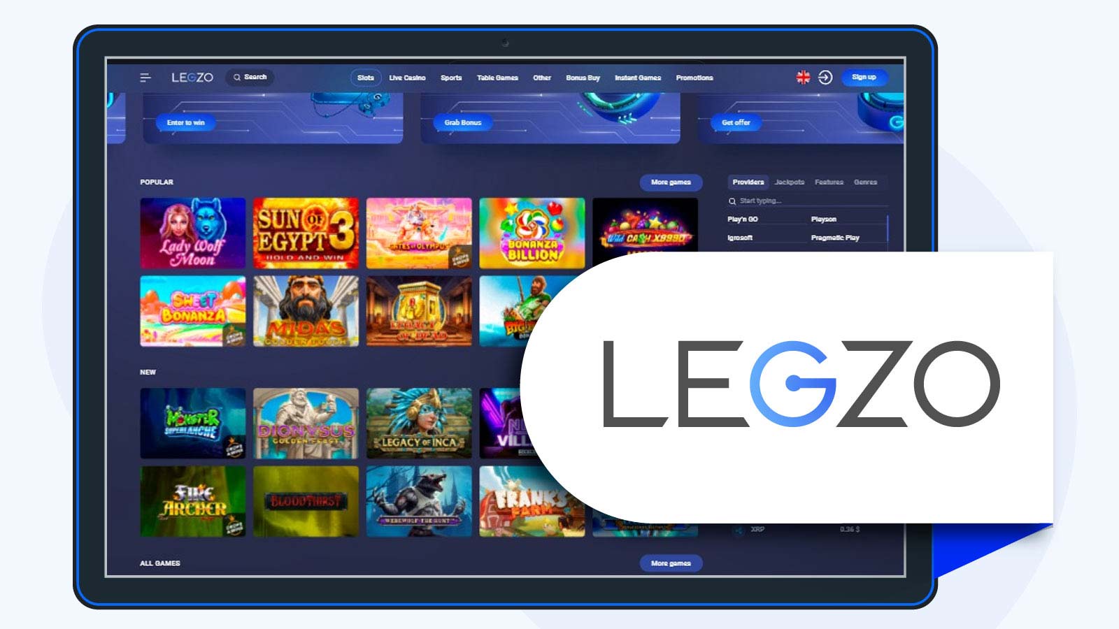 Legzo Casino - Top Casino with Popular Quickspin Slots