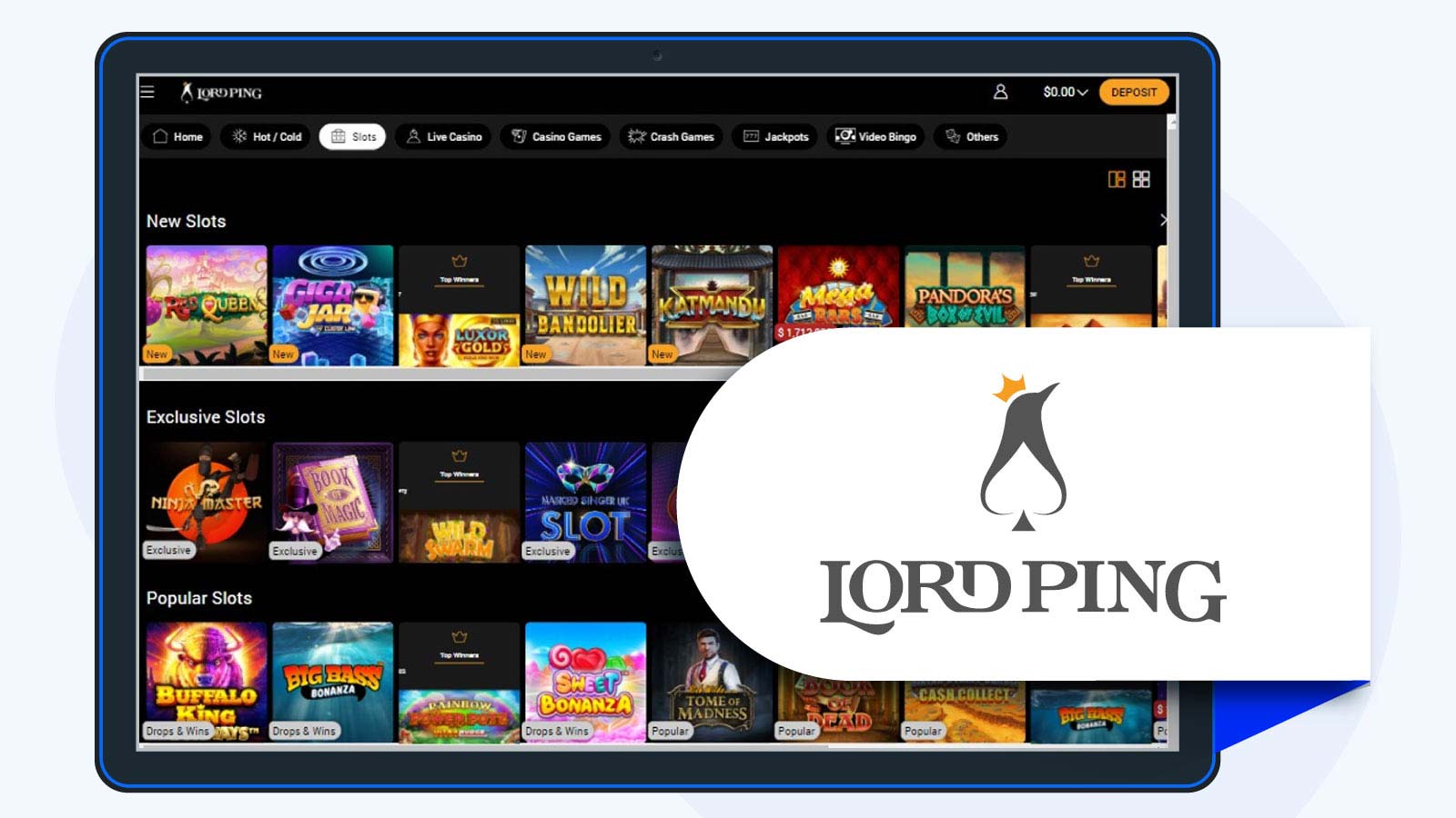 Lord Ping - Best Bonus for QuickSpin Casinos