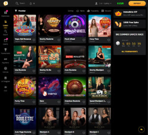 Stay Casino desktop live casino preview screenshot showing active dealer tables – tested