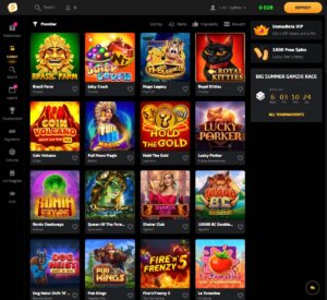 Stay Casino desktop slots preview screenshot showing featured slot titles – tested