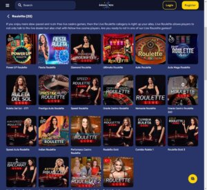 Galactic Wins Casino desktop live roulette games screenshot showing available live dealer tables – tested