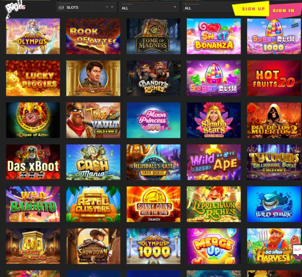 Booi Casino slots review