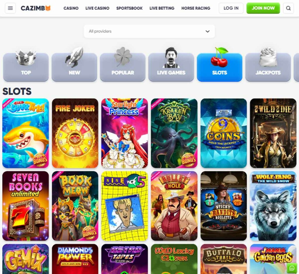 Cazimbo Casino slots review