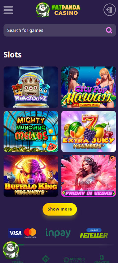 FatPandaCasino Slot review mobil