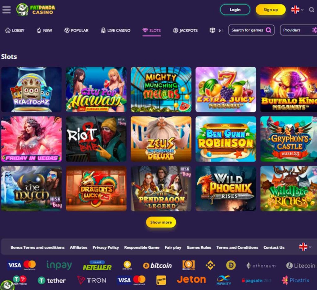 FatPandaCasino slots review