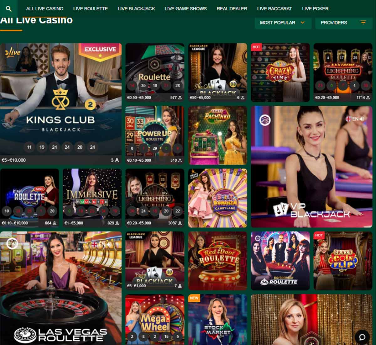Gomblingo Casino live dealer games review