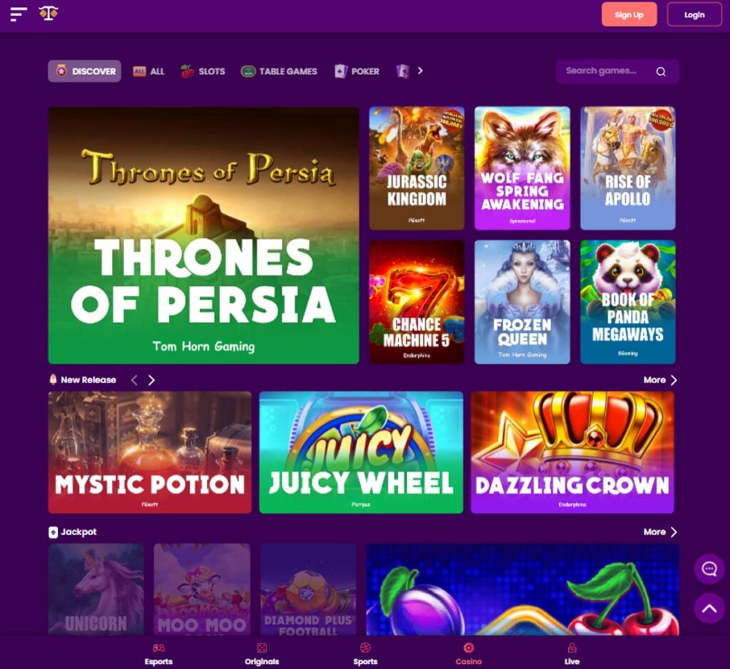 TrustDice Casino home page review