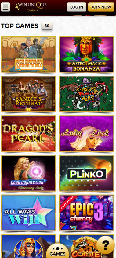 Unique Casino game types mobile review