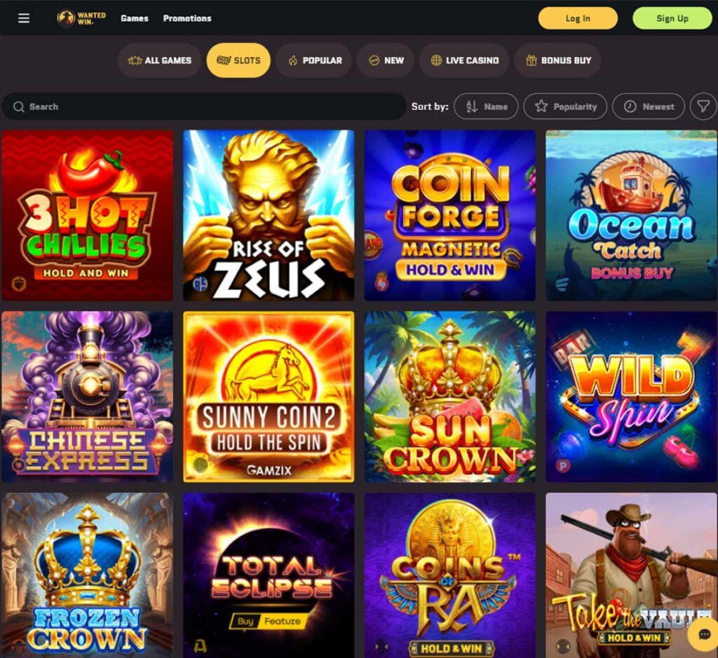 Wanted Win Casino slots review