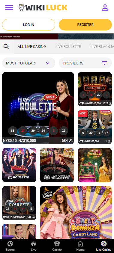 WikiLuck Casino live dealer games mobile review