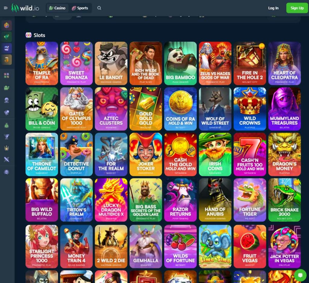 Wild.io Casino slots review