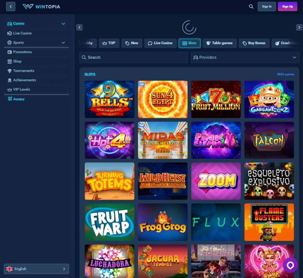 Wintopia Casino slots review