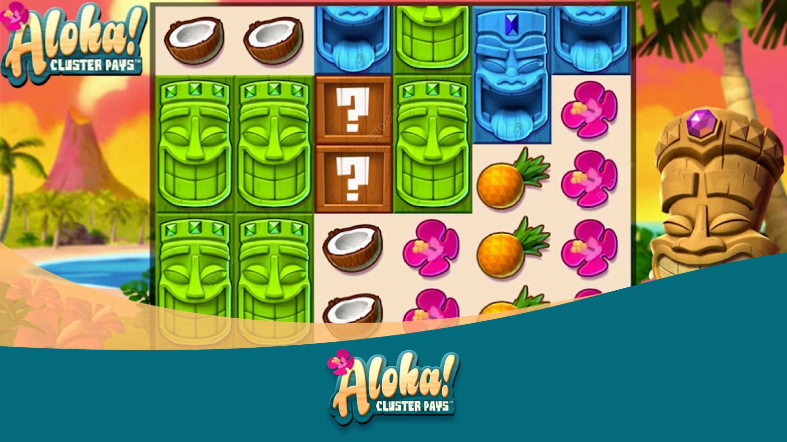 1. Aloha Cluster Pays Slot - Best Theme