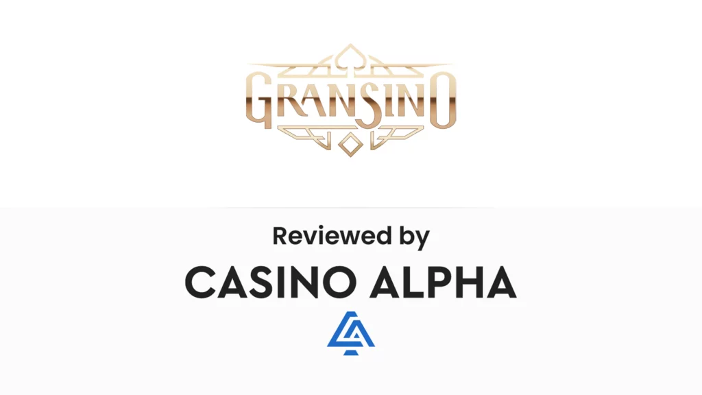Gransino Casino lobby interface showing game categories and promotions