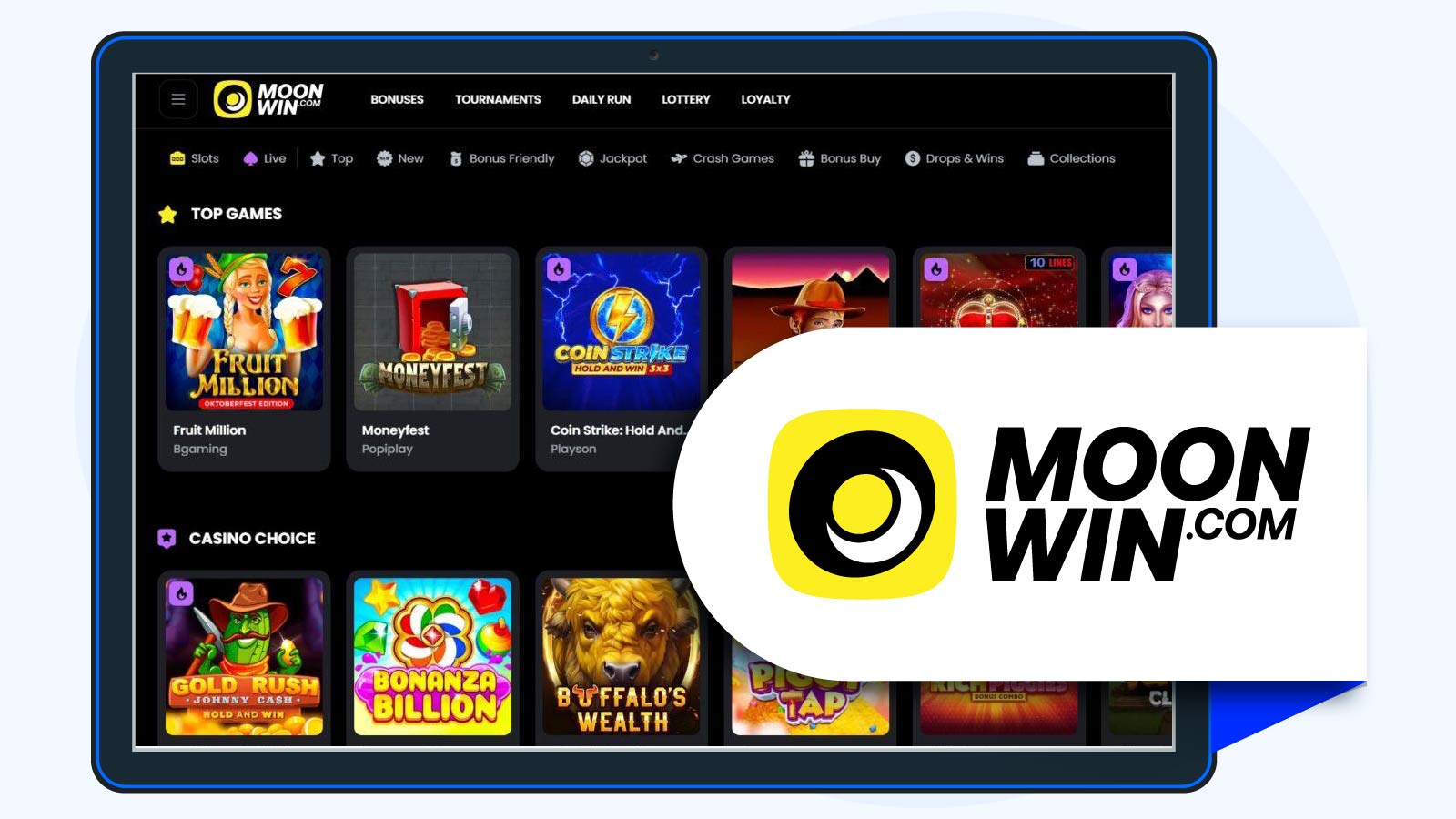 MoonWin Casino Quick Review (8.1/10)