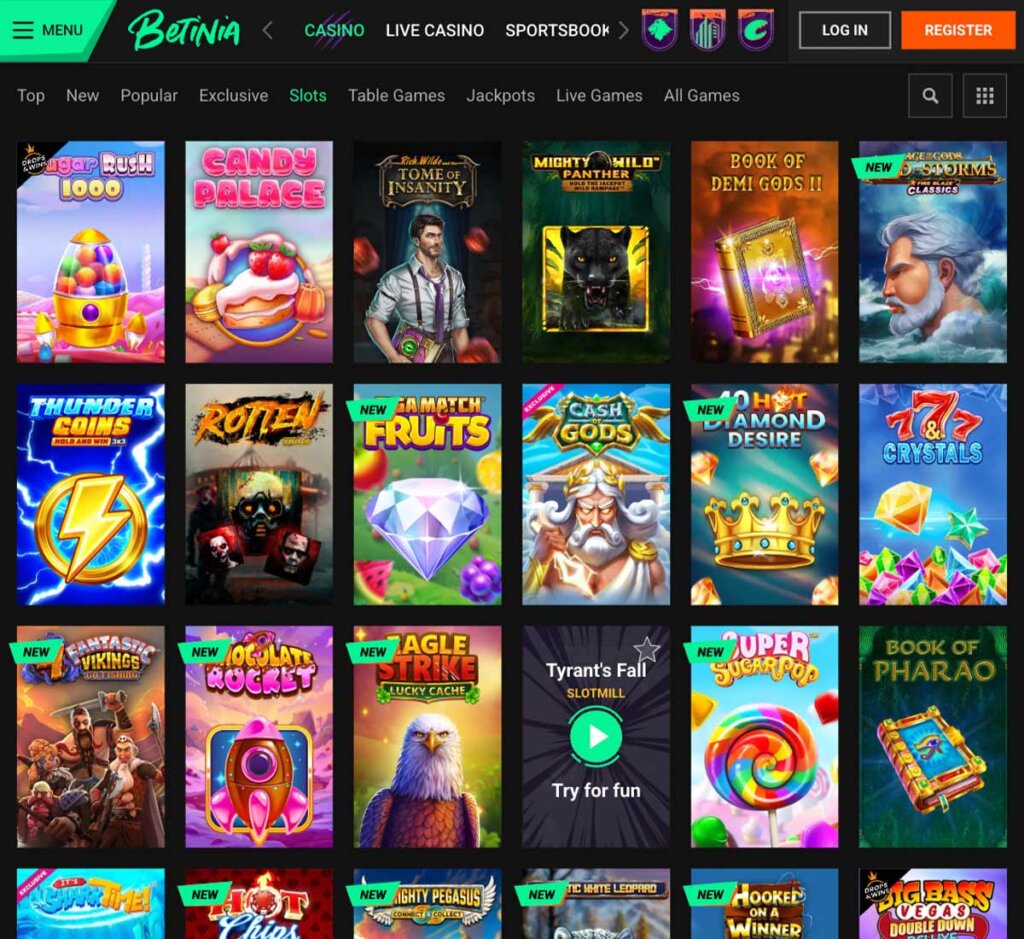 Betinia-casino-slots-variety-review