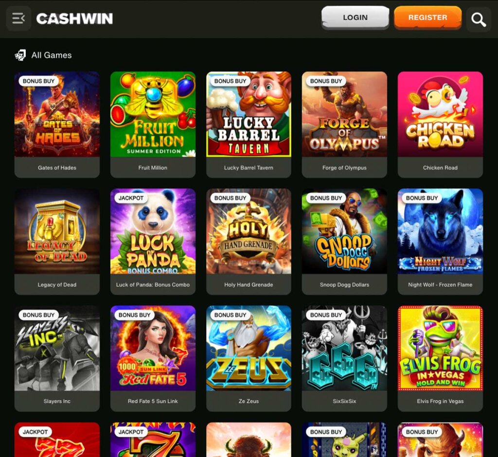 CashWin-casino-homepage-review