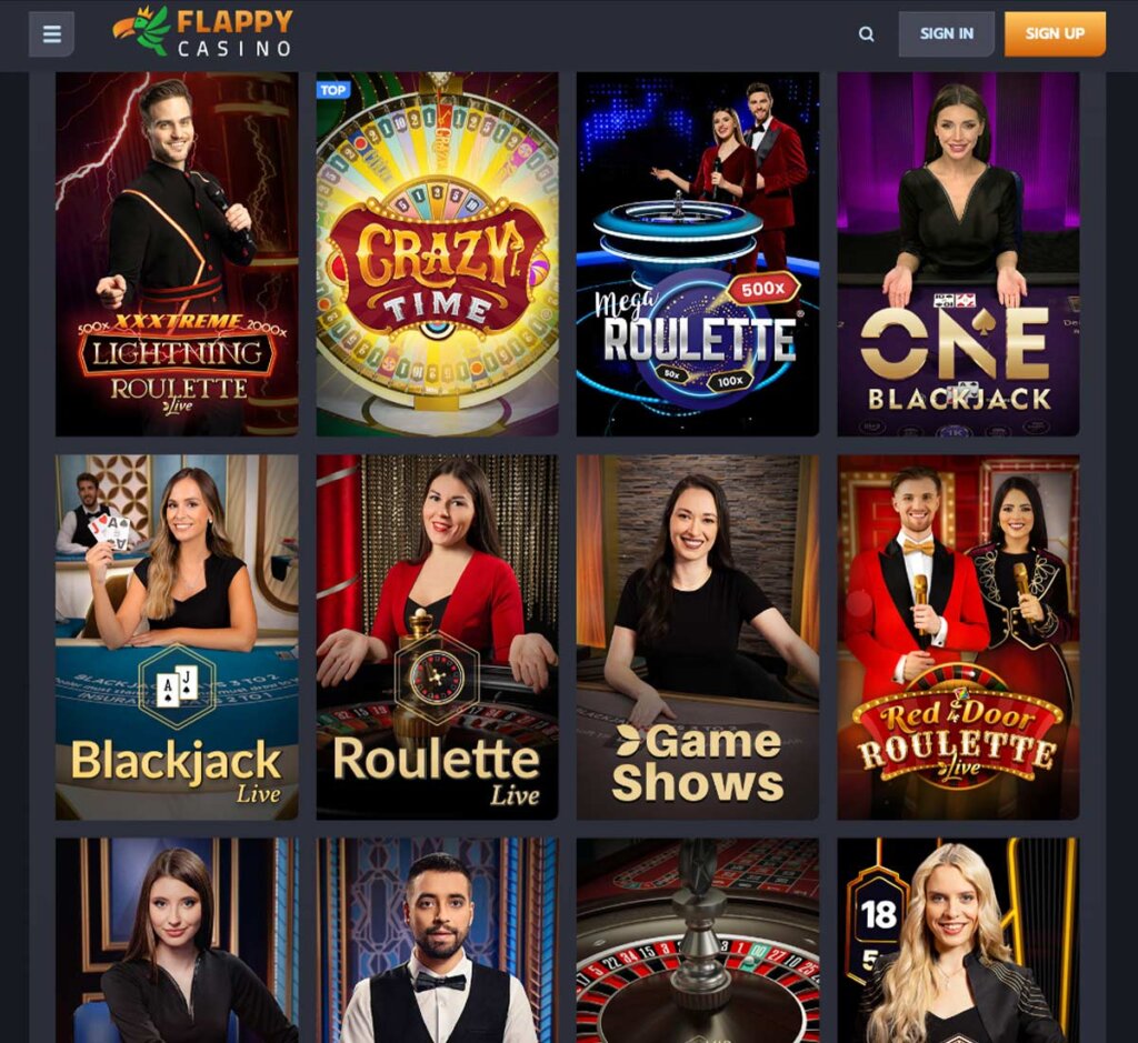 Flappy-casino-live-casino-games-collection-review
