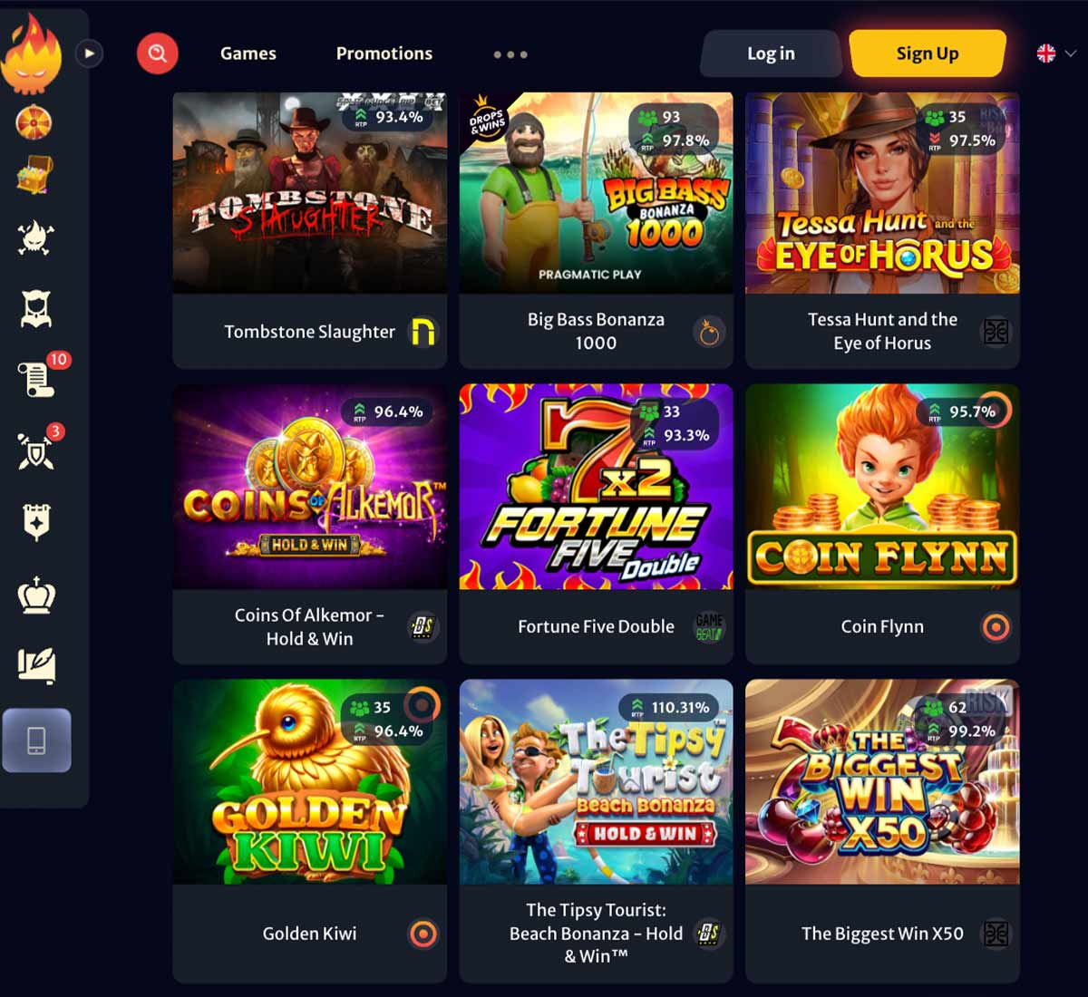HellSpin casino slots variety review