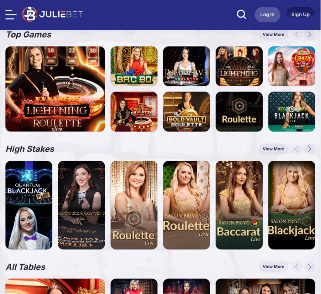 Juliebet-casino-live-casino-games-collection-review