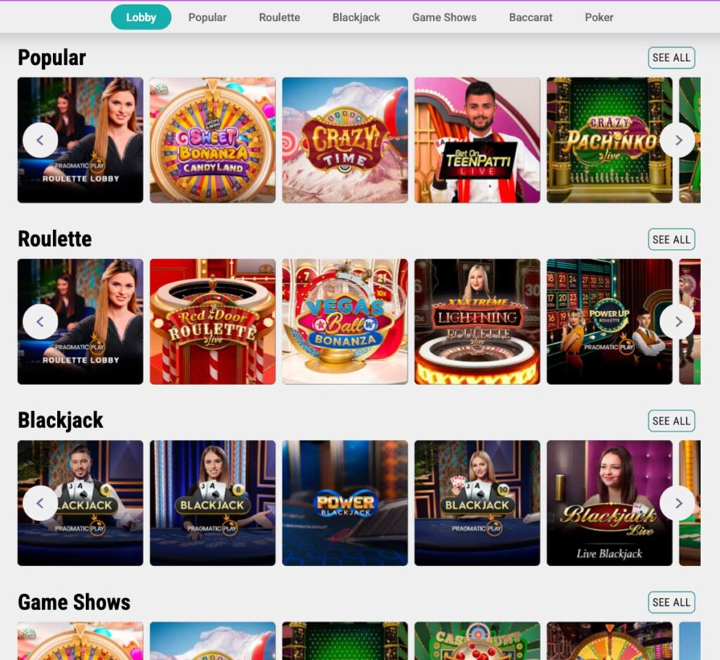 Karamba-casino-live-casino-games-collection-review