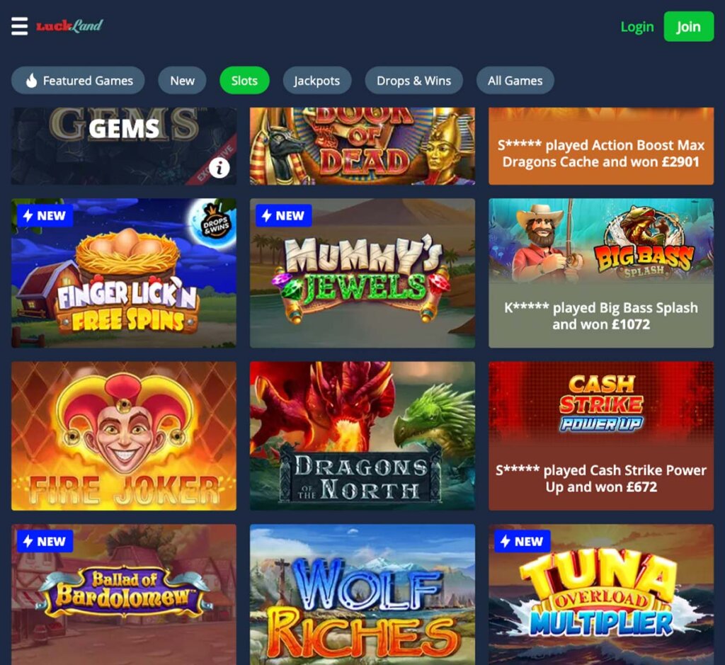 Luckland-casino-slots-variety-review