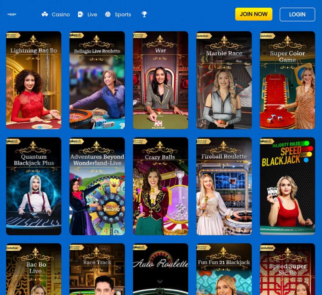 Monster-casino-live-casino-games-collection-review
