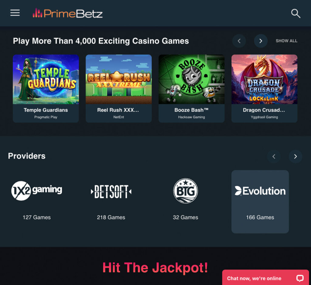 PrimeBetz-casino-homepage-review