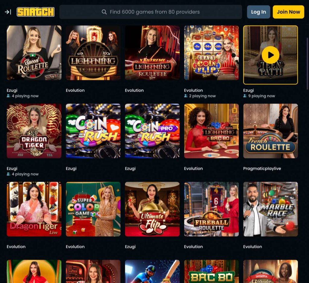 Snatch-casino-live-casino-games-collection-review