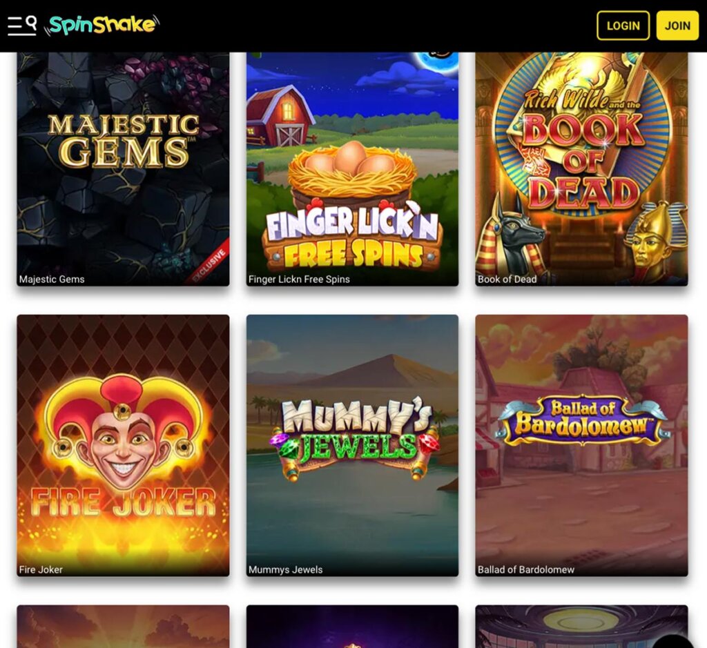 SpinShake-casino-slots-variety-review