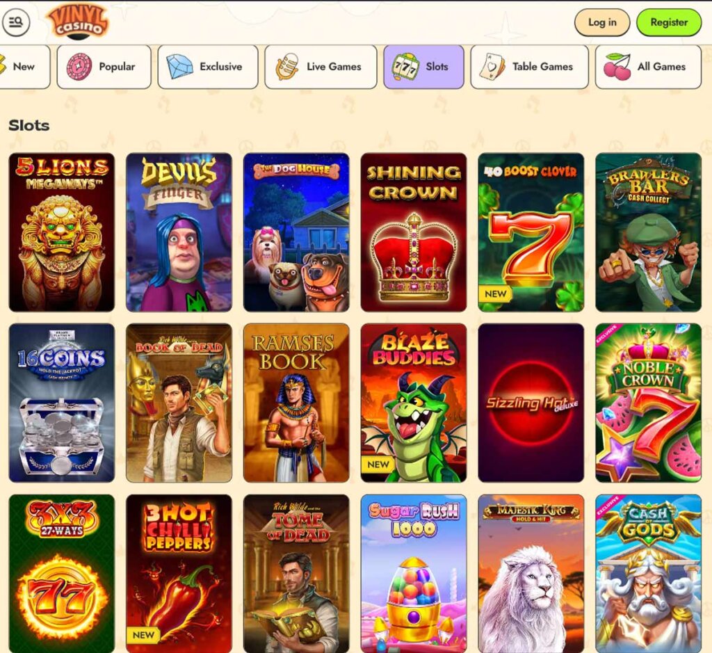 Vinyl-casino-slots-variety-review