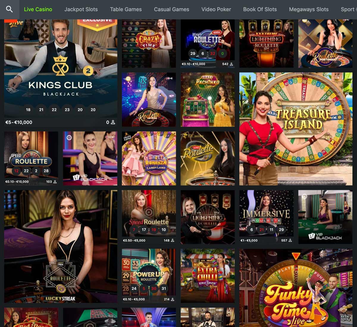 WeltBet casino live casino games collection review