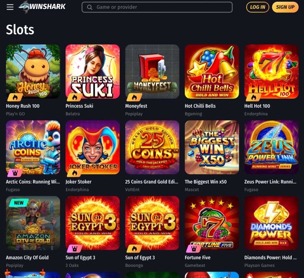 WinShark-casino-slots-variety-review