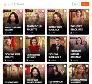 Bit Casino desktop live casino games screenshot showing blackjack, roulette, and baccarat tables – tested