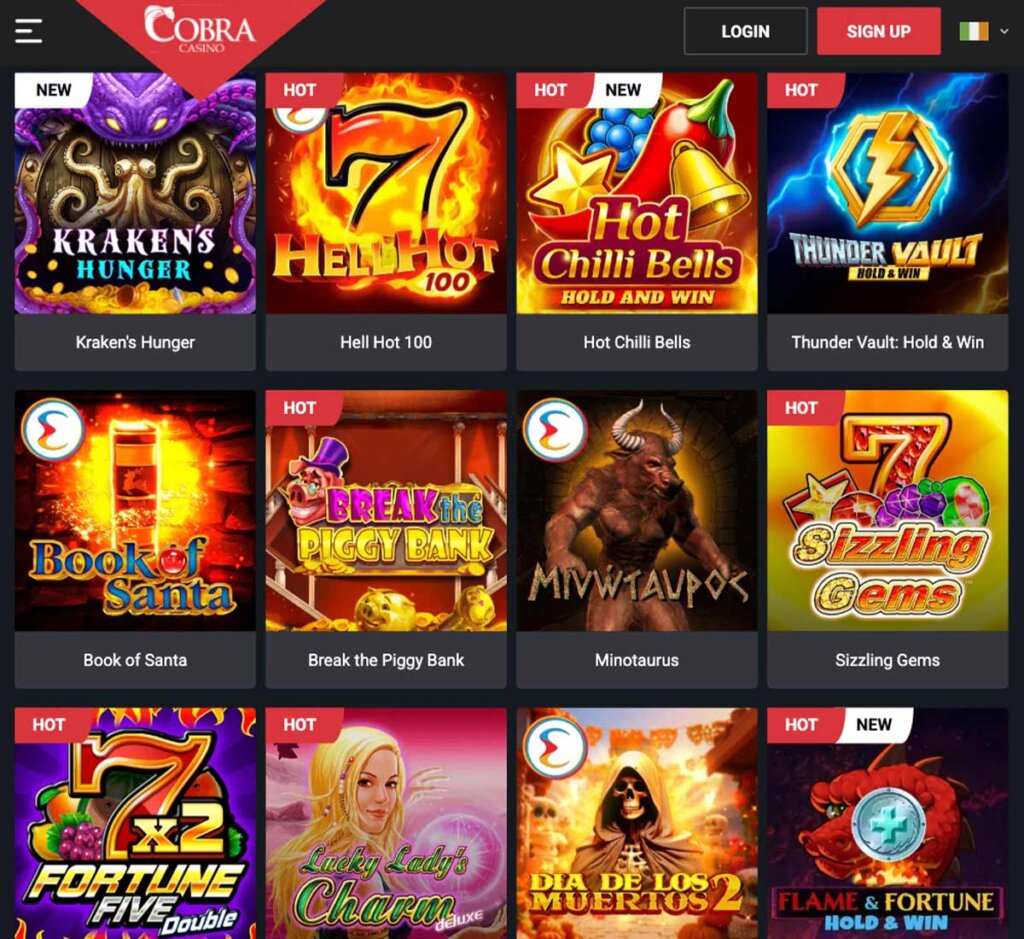 cobra-casino-slots-variety-review