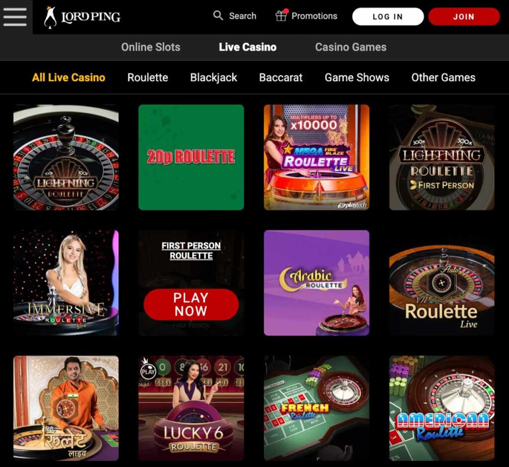 lordping-casino-live-casino-games-collection-review