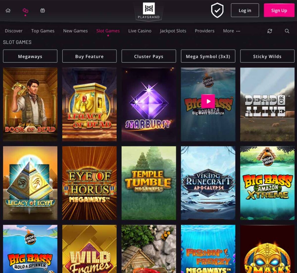 playgrand-casino-slots-variety-review