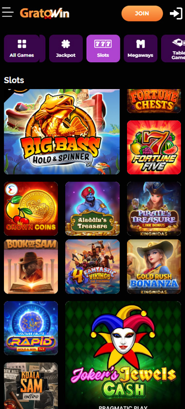GratoWin-casino-slots-mobile-review