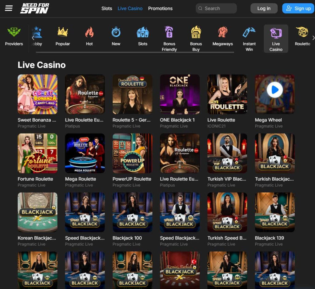 Needforspin-casino-live-casino-games-collection-review