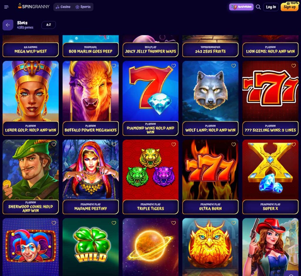 SpinGranny-casino-slots-variety-review