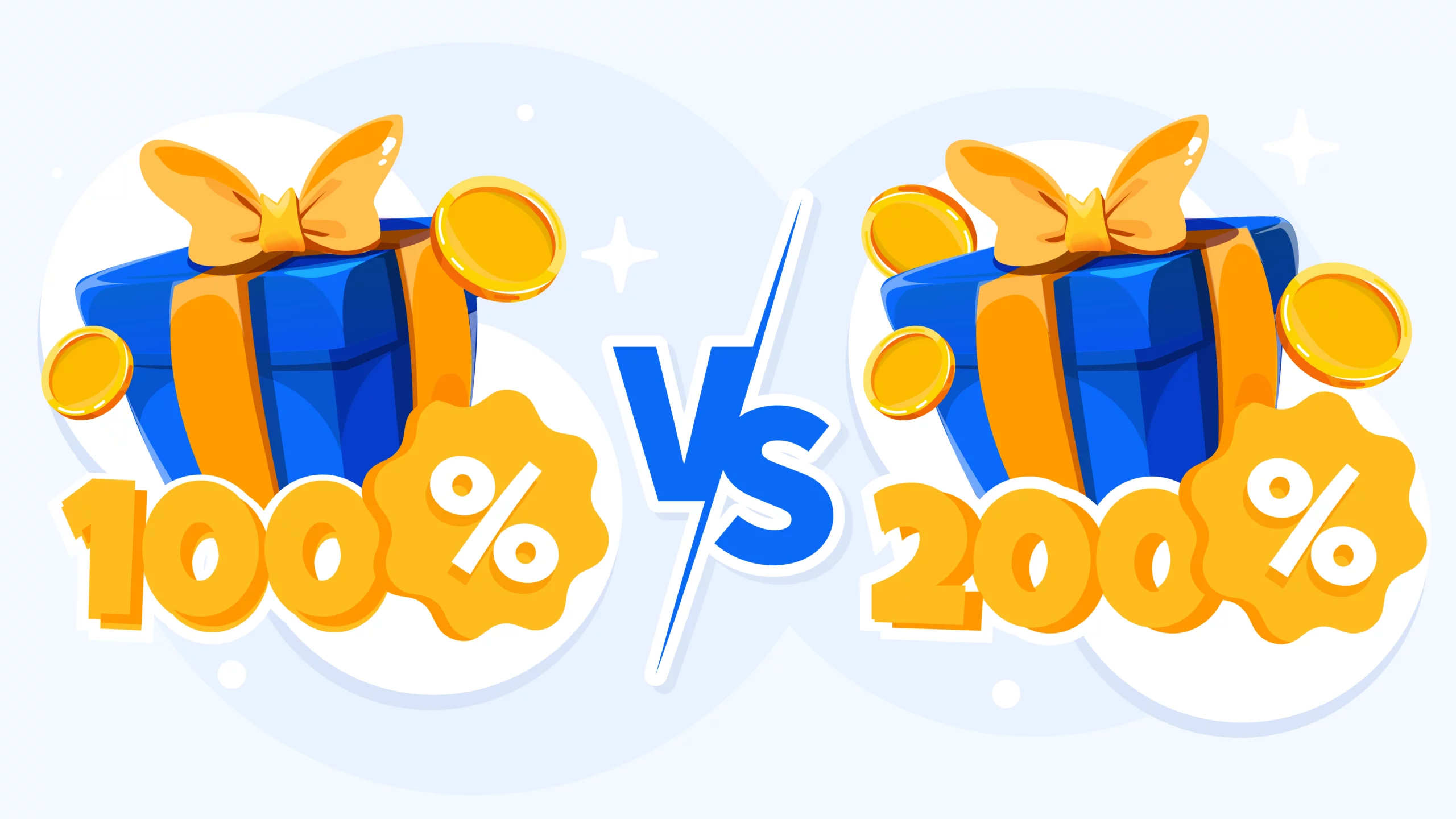 Infographic comparing 100% bonus with 45% completion rate versus 200% bonus with 30% completion rate for Irish players