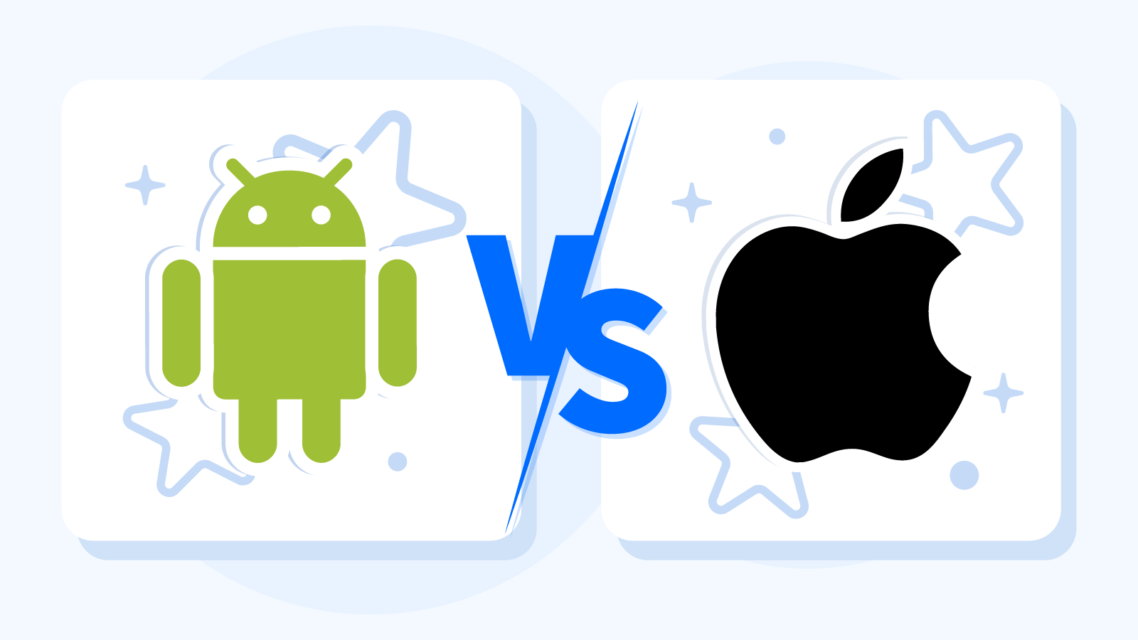 Comparison table showing Android versus iOS casino apps with Android offering 48 casinos with easy APK downloads and expandable storage versus iOS offering only 15 casinos requiring complex App Store setup and locked storage, highlighting Android advantages for Irish casino players