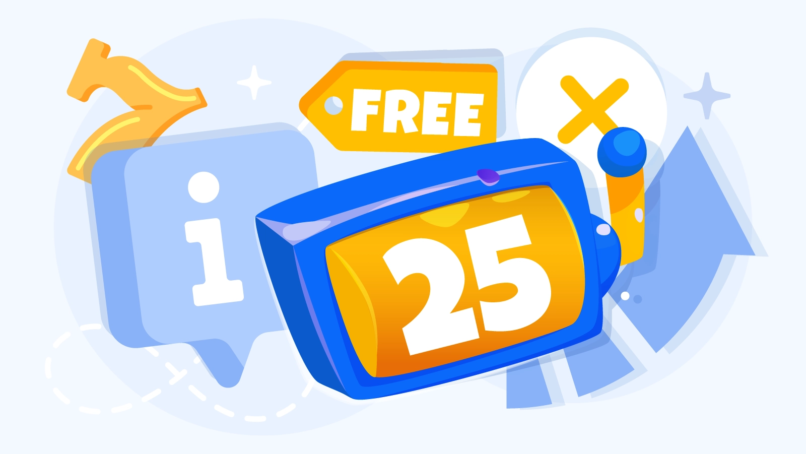 Infographic showing 25 free spins no deposit bonus concept with slot reels spinning, no credit card required symbol, and popular Irish slot games Miss Cherry Fruits, Starburst XXXtreme, and Big Bass Bonanza icons with instant activation badge