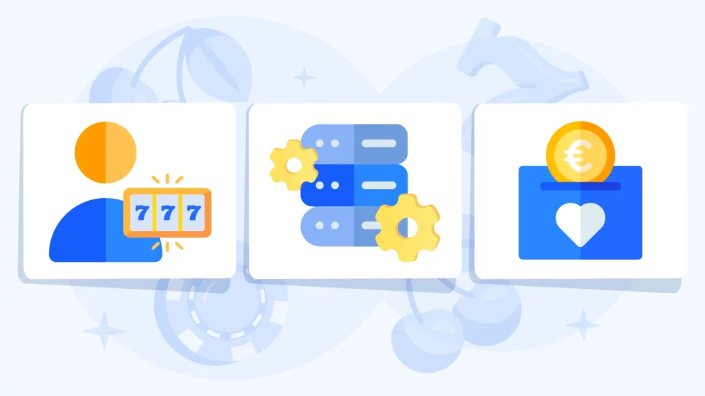 Infographic comparing GRAI license types: B2C licenses for operators, B2B licenses for suppliers, and charitable licenses for fundraising organizations