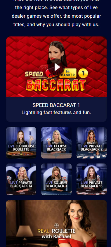 Spinpalace Casino mobile live casino screenshot showing real dealer tables including roulette, blackjack and baccarat on smartphone interface   tested